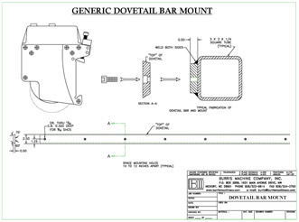 Burris Machine Company Burris Machine Company Products - Dovetail Bar